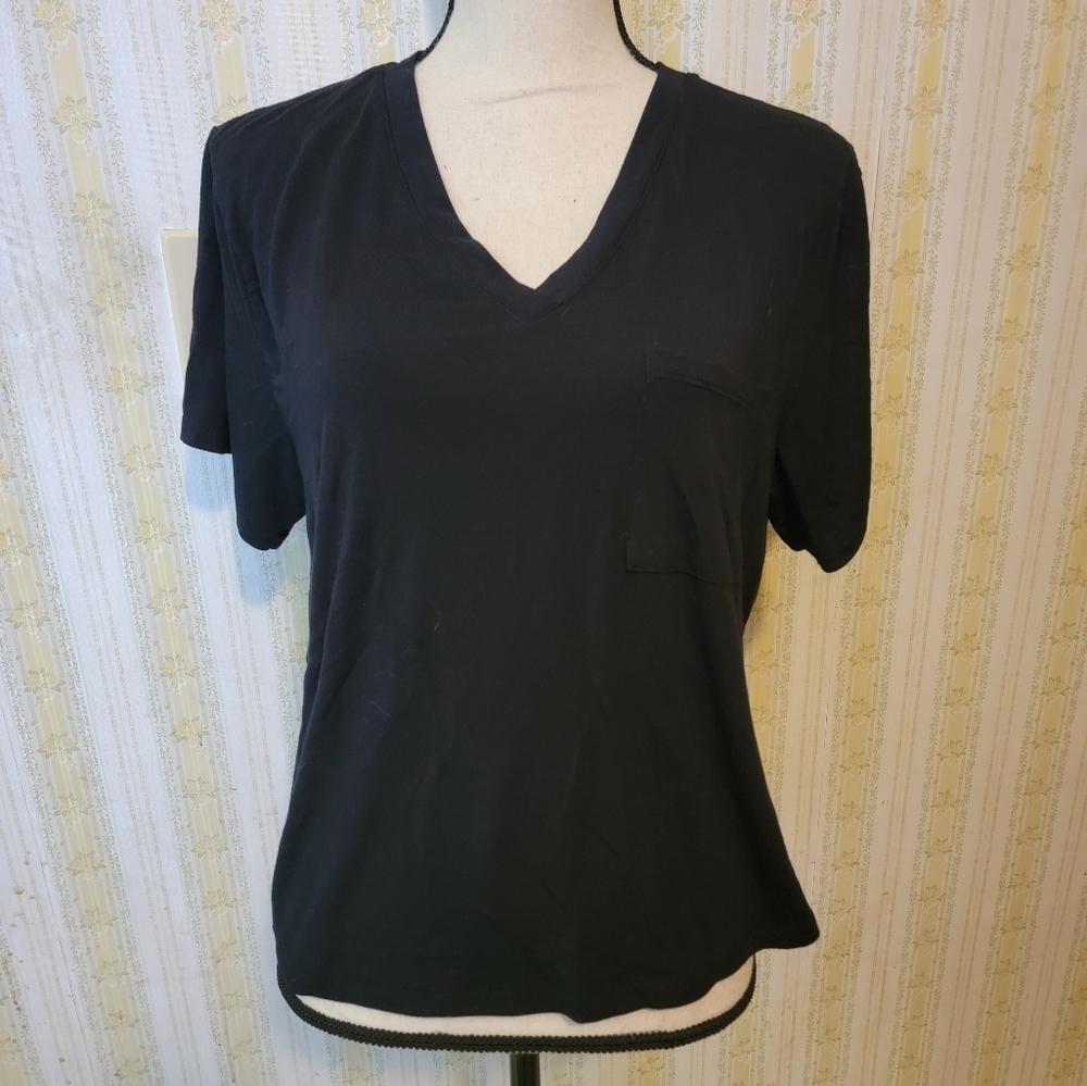Recreation Black Pocet T-shirt Sz XL